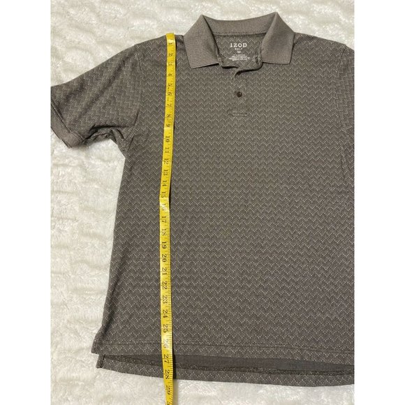 Izod Polo Shirt Medium Golf Polyester Gray Men's M - Picture 3 of 7